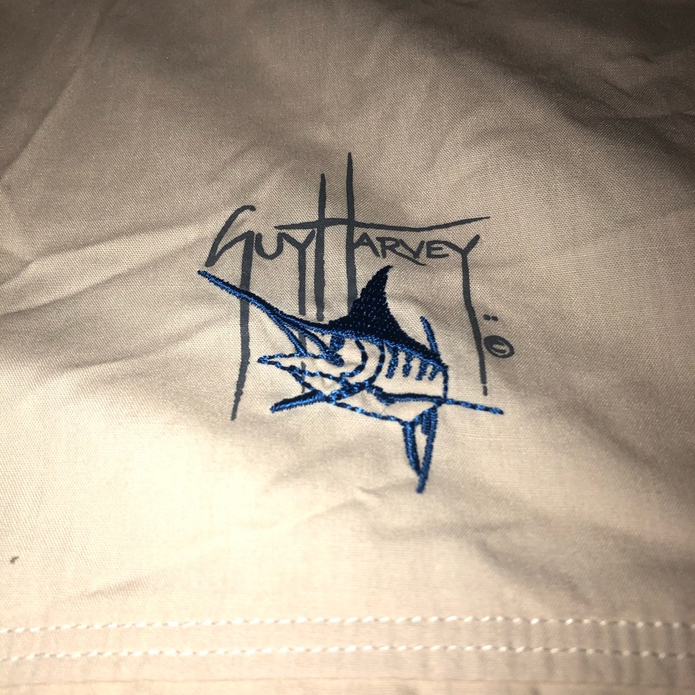 Men’s Guy Harvey Fish SS Casual Button Up Shirt L - Picture 3 of 7